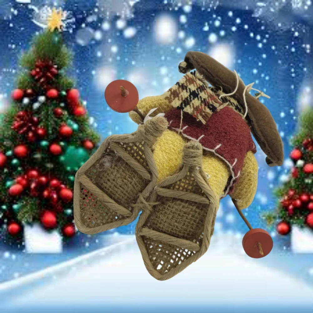 🎄10/$20. Stuffed Bear with Snow Shoes Christmas Ornament